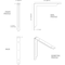 Ekena Millwork Stockport Steel Bracket, Hammered Silver 2"W x 18"D x 18"H BKTM02X18X18STHSV - alternate 2